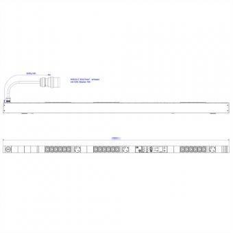 BN7500 18xC13 3xCEE7/3, Mess.p.Ph. 5G2,5 CEE3x16A Lan Schalt.p.D. 
