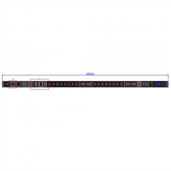 BN7500 RCM 16xC13 4xC19 2xLS, Mess.p.Ph. 3G4 CEE32A Lan Schalt.p.D. 