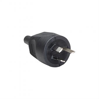 Schutzkontaktstecker, Australien 10A/250V, schwarz 