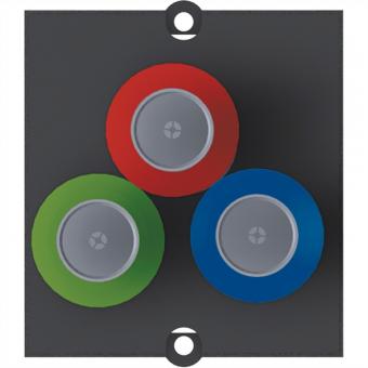 cadre BNC femelle / femelle rouge / bleu / vert 