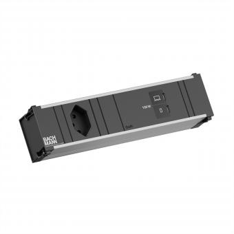CONI S 1xCH 0° 1xUSB C/C 100W, L=0,2m 