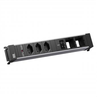 POWER FRAME L 3xCH 0°, 1xUSB C/C 65W 2xCM L=0,2m 
