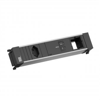POWER FRAME M 1xCH 0°, 1xUSB C/C 100W 1xCM L=0,2m 