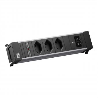 POWER FRAME M 3xCH 0°, 1xUSB C/C 45W L=0,2m 