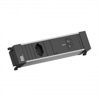 POWER FRAME S 1xCH 0°, 1xUSB C/C 100W L=0,2m 