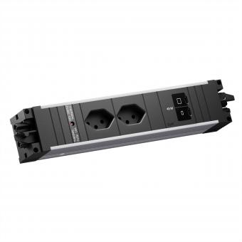 STEP ALU 2xCH 90°, 1xUSB C/C 45W 