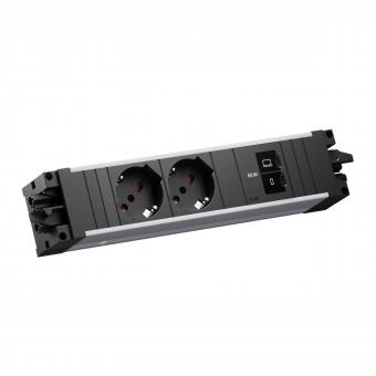 STEP ALU 2xP40, 1xUSB C/C 65W 