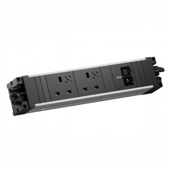 STEP ALU 2xUK, 1xUSB C/C 45W 