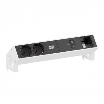 DESK2 2xP40 1xUSB C/C 100W, 1xCM L=0,2m RAL9010 