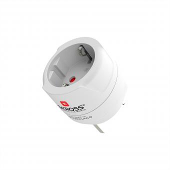 Adaptateur de voyage Europe vers Royaume-Uni, pour appareils à 2 et 3 broches 