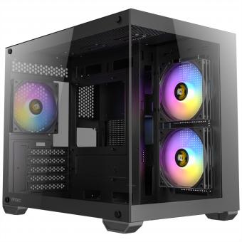 Boîtier PC gaming CX600M ARGB B Micro-ATX Tower, noir 