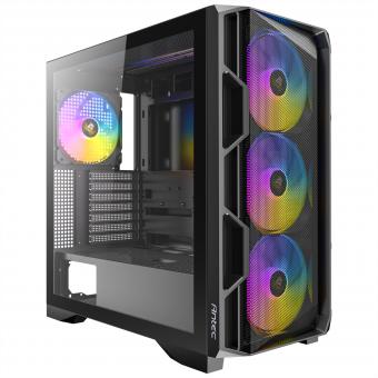 AX-1000 ARGB Gaming : boîtier PC mi-tour compatible E-ATX, ATX, Micro-ATX et ITX, noir 