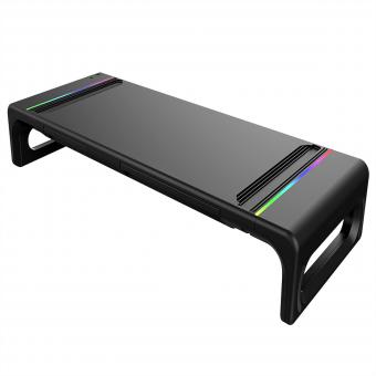 Support pour ordinateur portable et écran MS100 CyberDeck RGB, jusqu'à 30kg 