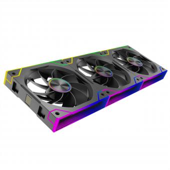Gaming Series XF073 ARGB Lüfter 3er Pack, XPF360R.ARGB Reverse Fan Design 