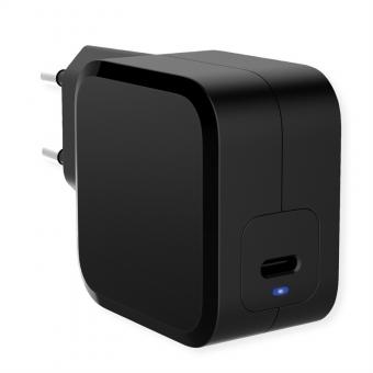 USB Charger mit Euro-Stecker, 1 Port (Typ-C PD), 45W 