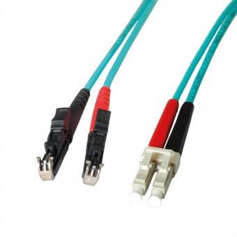 Câble FO, duplex, 50/125µm, OM3, R&M E2000 / Suhner LC 