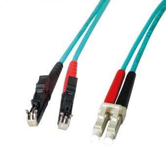 LWL-Kabel, duplex, 50/125µm, OM3, R&M E2000 / Suhner LC 