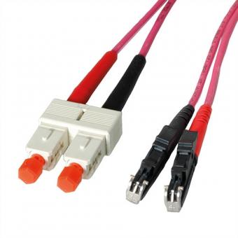 LWL-Kabel, duplex, 50/125µm, OM4, R&M E2000 / Suhner SC 