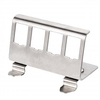 Adaptateur pour rail DIN non équipé, pour 4 Keystones 