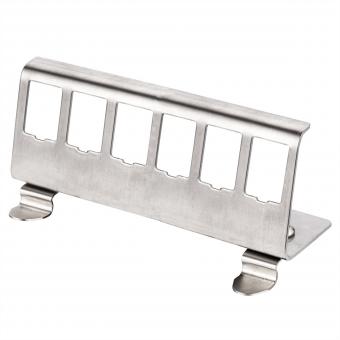 Adaptateur pour rail DIN non équipé, pour 6 Keystones 