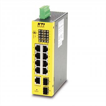 Commutateur PoE Gigabit industriel KTI KGS-1060-HP à 10 ports 