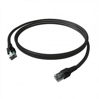 EasyLan FlexBoot Patchkabel Kat.6A, S/FTP, schwarz, 7,5m 