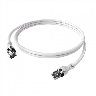 Cordon EasyLan DualBoot PushPull IP20, Cat.6A (Classe EA), S/FTP, blanc, 1,5m 