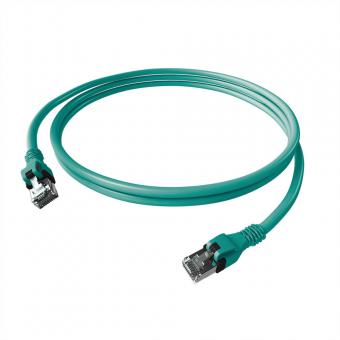 Cordon EasyLan DualBoot PushPull IP20, Cat.6A (Classe EA), S/FTP, turquoise, 5m 