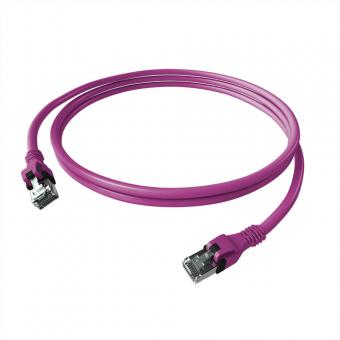 Cordon EasyLan DualBoot PushPull IP20, Cat.6A (Classe EA), S/FTP, violet, 5m 