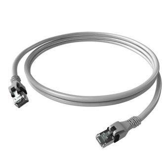 DualBoot PushPull IP20 Patchkabel, Kat. 6a, grau 