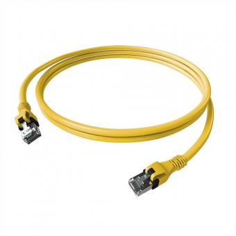 Cordon EasyLan DualBoot PushPull IP20, Cat.6A (Classe EA), S/FTP, jaune, 2m 