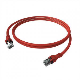 EasyLan DualBoot PushPull IP20 Patchkabel, Kat.6A (Class EA), S/FTP, rot, 3m 