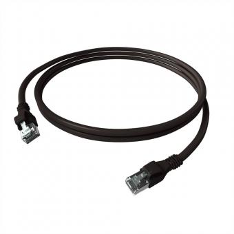 Cordon EasyLan DualBoot PushPull IP20, Cat.6A (Classe EA), S/FTP, noir, 2m 