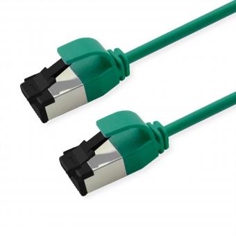 S/FTP-(PiMF-) Patchkabel Cat.8 (Class I), Slim, LSOH, PoE, grün, 2m 