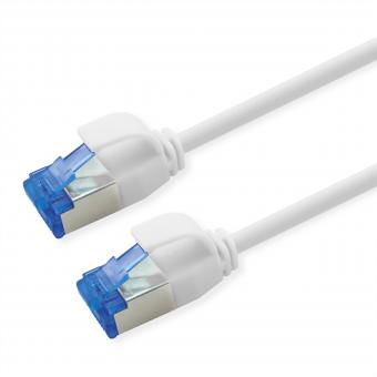 Patchkabel Cat.6A (Class EA) S/FTP (PiMF), LSOH, PoE, weiß, 0,3m 