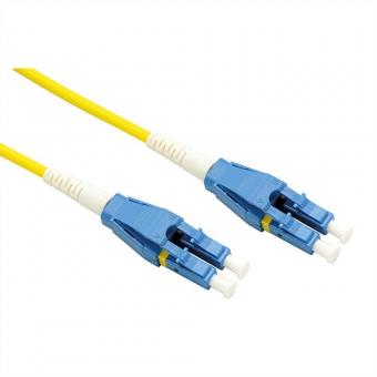 LWL-Kabel, Duplex, Single Mode, 9/125µm OS2, LC/LC, gelb 