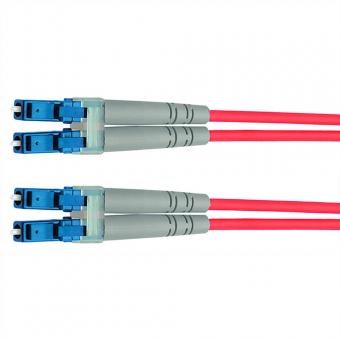 Cordon FO 2x E9/125 OS2, 1x LC Duplex - 1x LC Duplex, jaune, 5m 