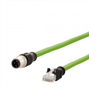 Câble Ethernet industriel M12-RJ45, codage D, 1m 