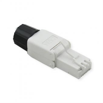 feldkonfektionierbarer RJ-45 Stecker Kat.6A (Class EA), UTP, weiß 
