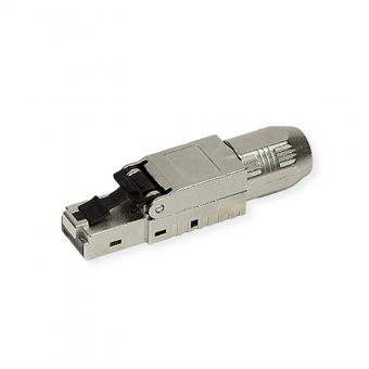 feldkonfektionierbarer RJ-45 Stecker Kat.6A (Class EA), STP, silberfarben 