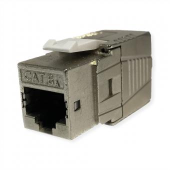 Keystone Cat.6A (Classe EA), RJ-45, blindé, sans outil, GHMT, argent 