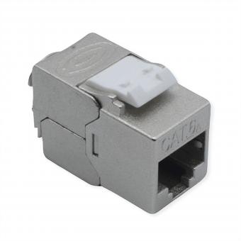 Keystone Cat.6A (classe EA), RJ-45, blindé, sans outil, GHMT, couleur argentée 