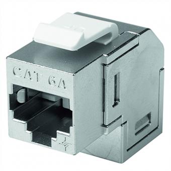 Coupleur AMJ 90° Cat.6A, RJ45 (f-f) 