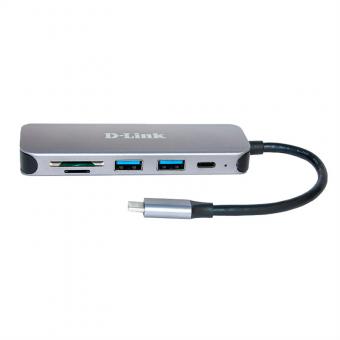 DUB-2325 Hub USB-C 5 en 1 avec lecteur de cartes 