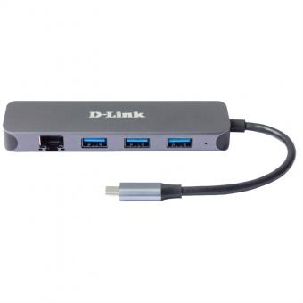 DUB-2334 Hub USB-C 5 en 1 avec Gigabit Ethernet/Power Delivery 
