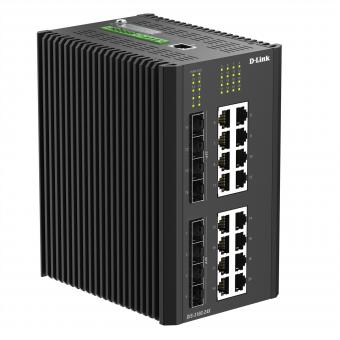 DIS-310G-24X 24-Port Switch Industrial Gigabit 4x 10G SFP+, 4x SFP 