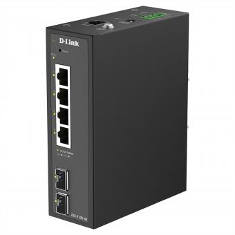 DIS-210G-06 Commutateur industriel Gigabit à 6 ports, gestion intelligente 