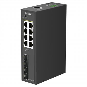 DIS-210G-12UP : commutateur industriel Gigabit PoE à 12 ports, à gestion intelligente 
