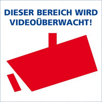 Aufkleber 'Videoüberwachung' 