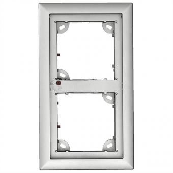 2-fach Rahmen, silber 